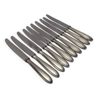 Reneka silver metal knives stainless steel blade filet service cutlery