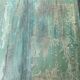 Indian coffee table in green lacquered teak