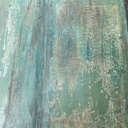 Indian coffee table in green lacquered teak