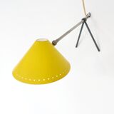 Desk lamp or apply wall Pinocchio Mid-Century yellow by H.Th.J.A. Busquet for Hala, 1953