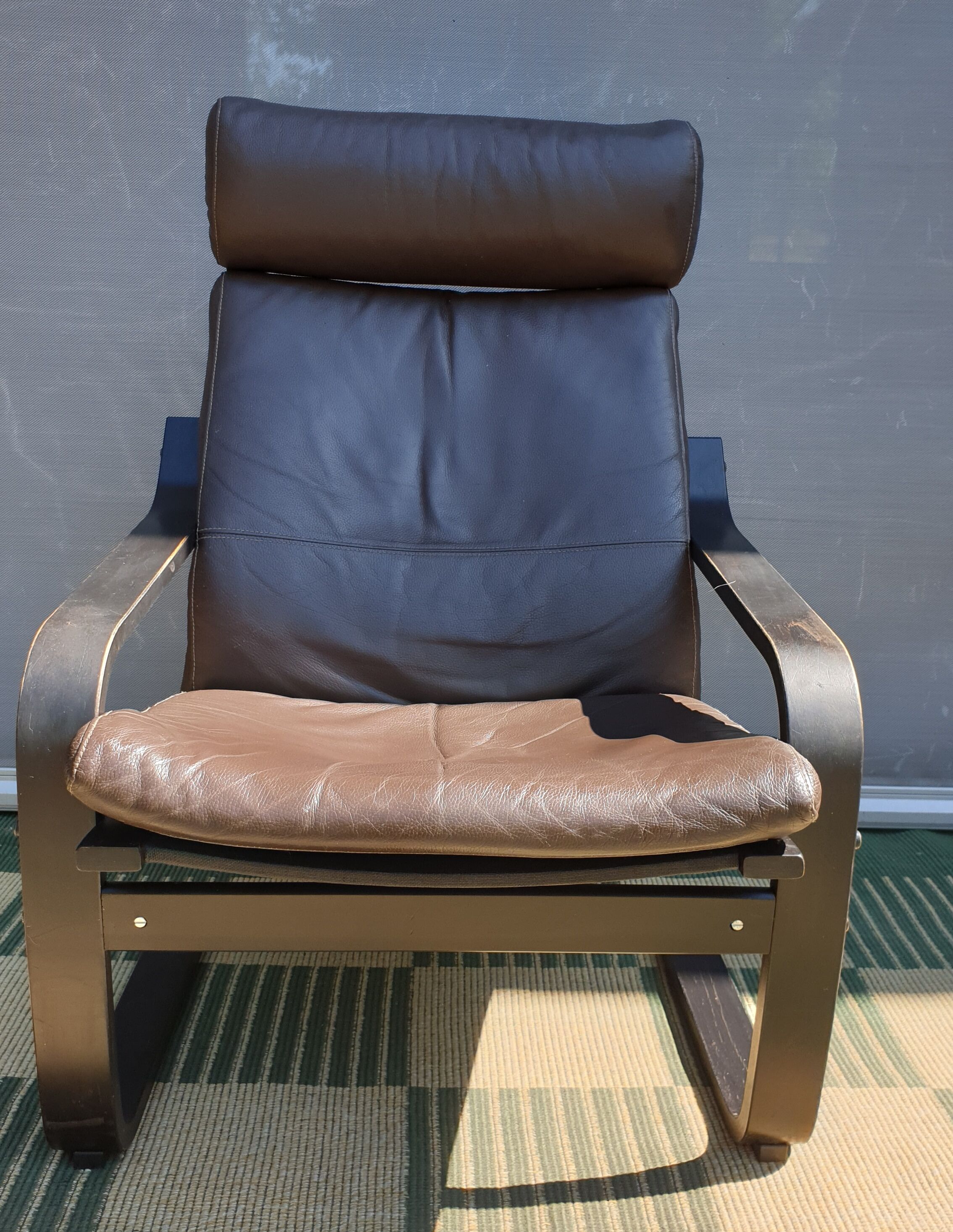 Fauteuil lounge poäng vintage ikéa 1999 cuir