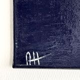 Tableau peinture acrylique « Falaises dans la nuit »