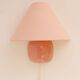 Vintage IKEA 80s sconce. A wall mounted lamp classic semi-round in pink