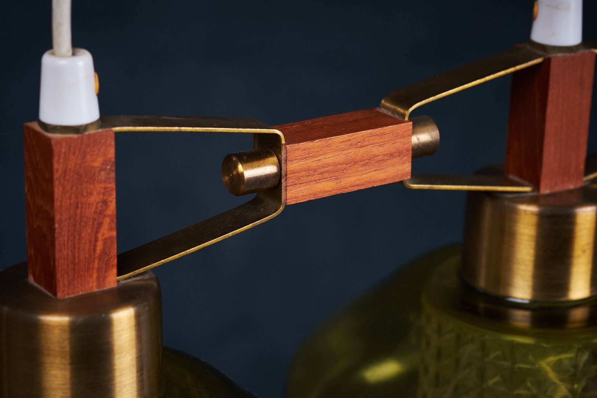 Glass Pendant Lamp by Carl Fagerlund, 1961
