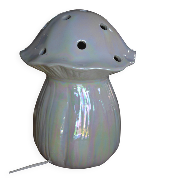 Lampe veilleuse pour enfant céramique irisée italienne