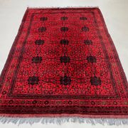 Afghan Khal Mohammadi Rug 300x195 cm, Vintage Turkoman Ersari Rug