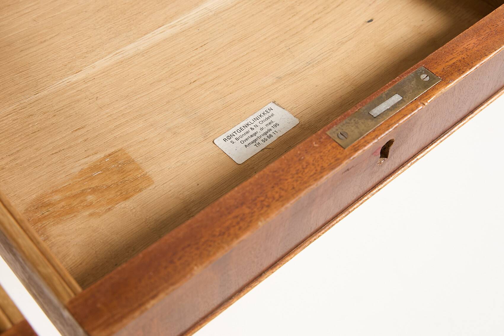 Bureau en acajou de Frits Henningsen, Danemark des années 1950