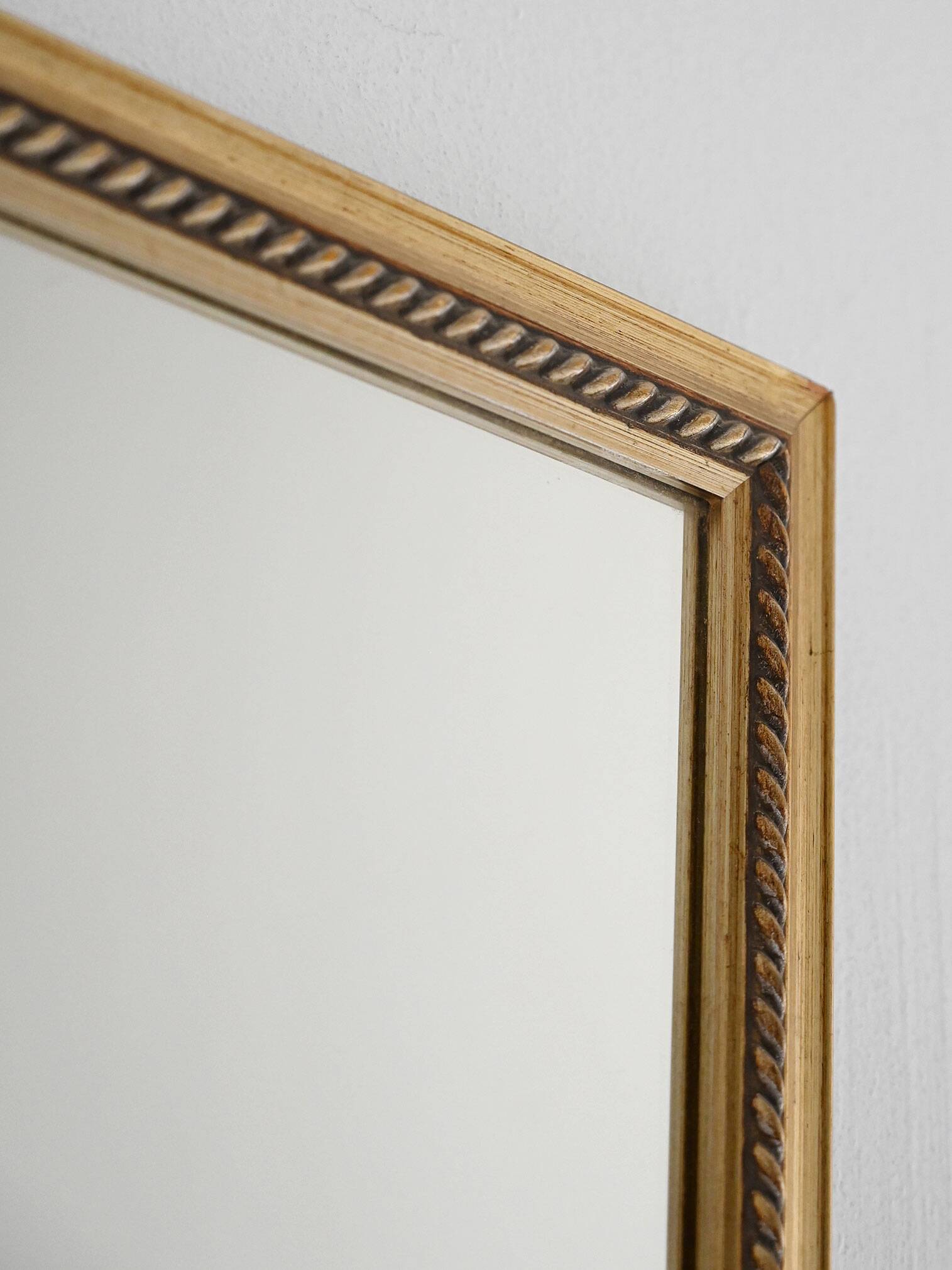 1970s Scandinavian gold lacquered mirror