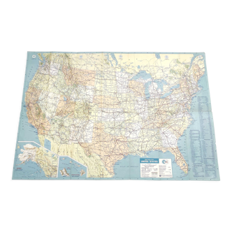 Carte vintage USA 1970 Amérique