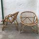 Pair of armchairs adult rattan basket