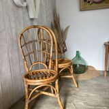 Pair of rattan chairs