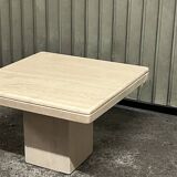 Italian travertine coffee table, 1970s design