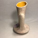 Former pitcher Vallauris enamelled Tess ceramic + painted flower Vintage