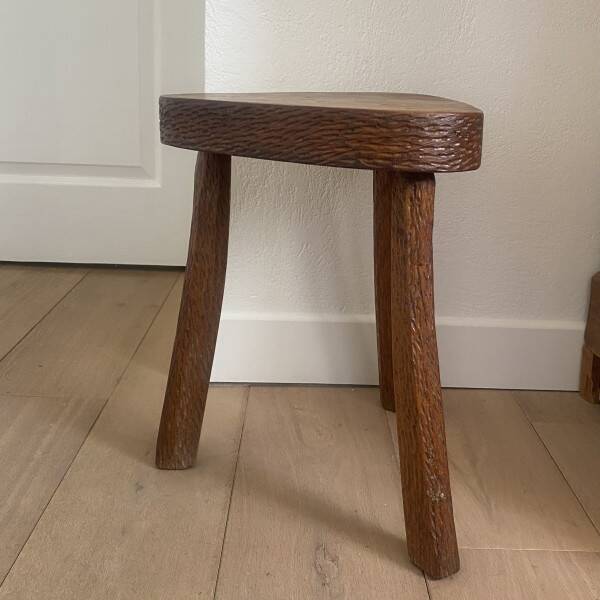 Brutalist tripod stool