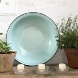 Mint green enamelled sheet basin