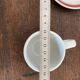2 coffee cups and bistro saucers, Sarreguemines, vintage Red Band