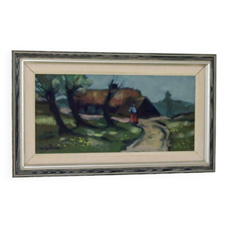 "Woman and House" by Kurt Rosander