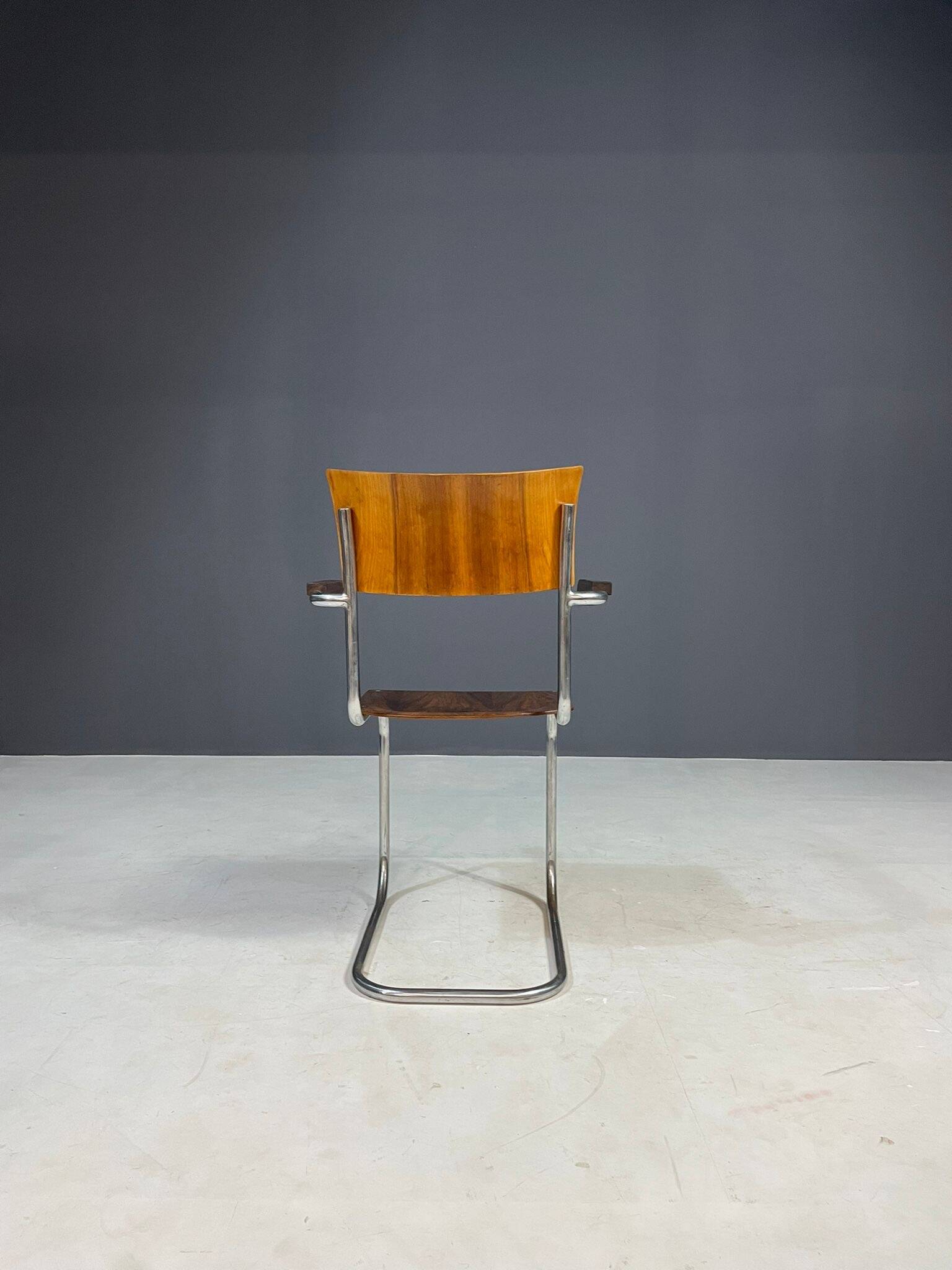 Chaise vintage dans le style de Marcel Breuer, Tchécoslovaquie, années 1970
