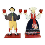 Pair of designer candlesticks Lizzi Velander IKEA