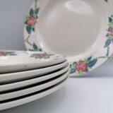 Flat plates Digoin Sarreguemines, "Bagatelle"