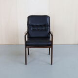 Vintage Leather Armchair Eugen Schmidt