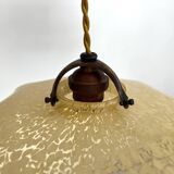 Clichy yellow opaline pendant light