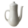 Coffee pot / teapot Sarreguemines France in white earthenware.