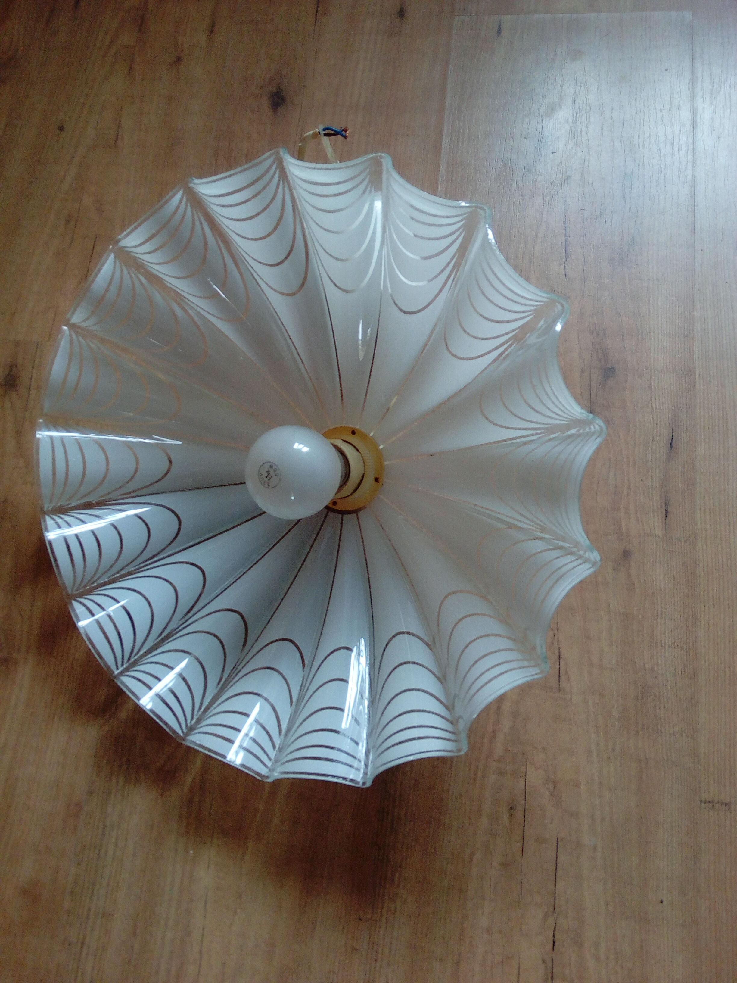 Vintage glass chandelier