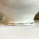 ULIM salad bowl in white and gold Limoges porcelain
