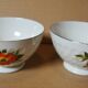 2 old vintage sarreguemines bowls