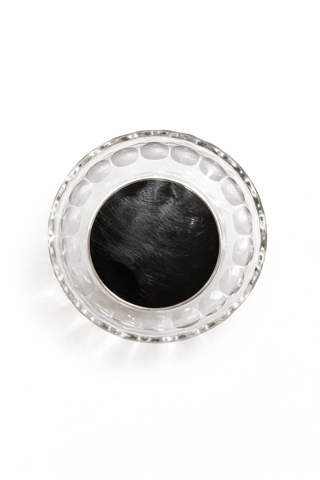 Crystal and solid silver centrepiece by C.J. Stok, Netherlands.
