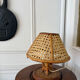 Vintage rattan caned lamp