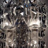 Large crystal glass flush mount from Kinkeldey, Germany, 1970s.