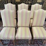 Set of 6 Louis XIII style chairs