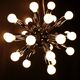 Sputnik chandelier in chrome metal, 24 lights
