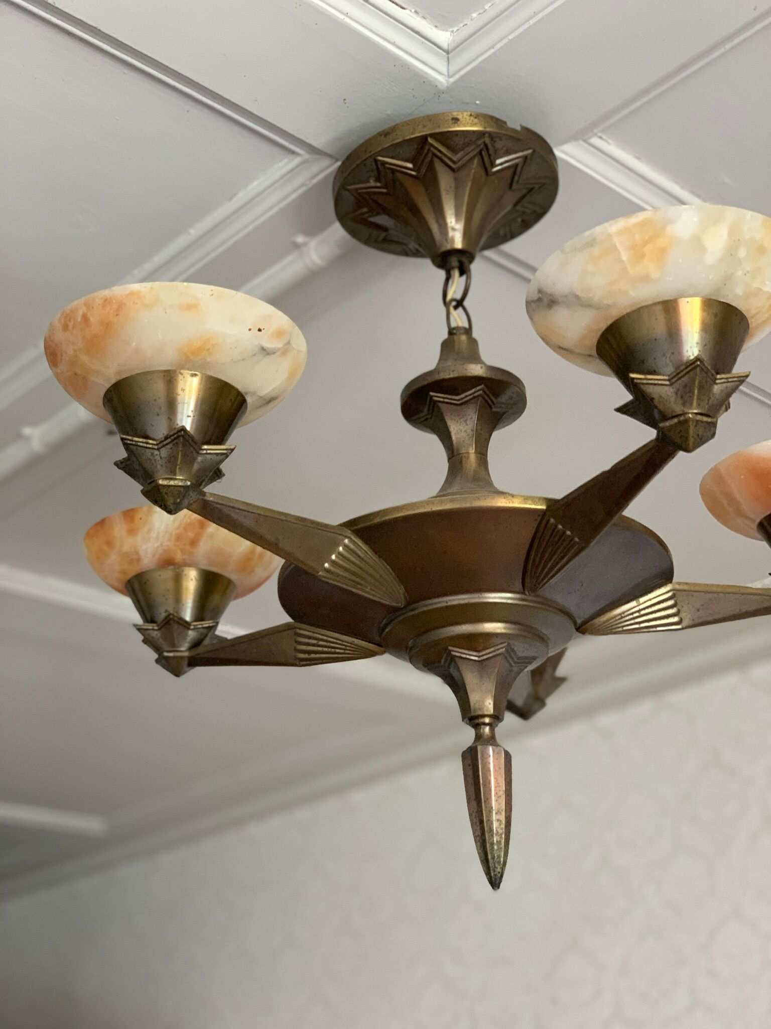 Antique ceiling Lamp Art Deco 1920s