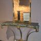 Console table and mirror set