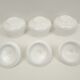 Lot 3 pots blanc style opaline