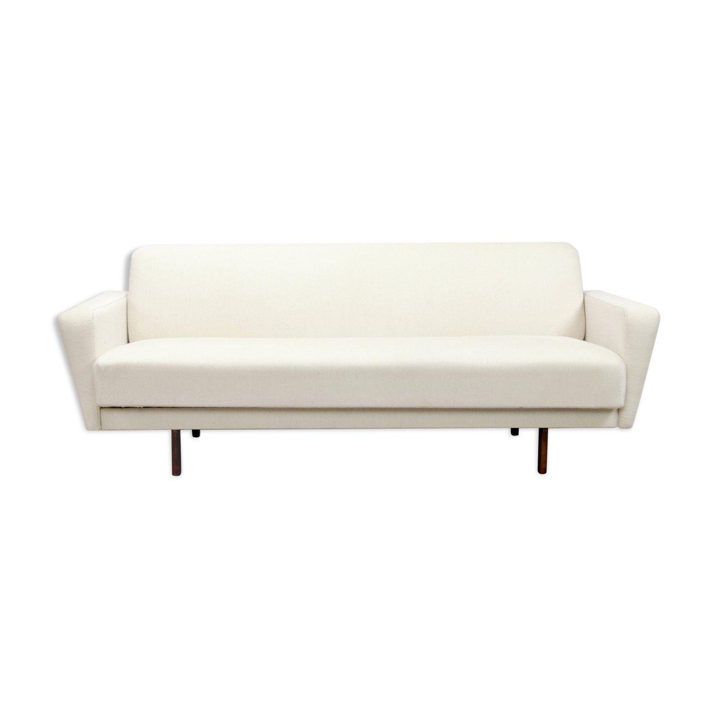 Vintage white Danish design sofa bed