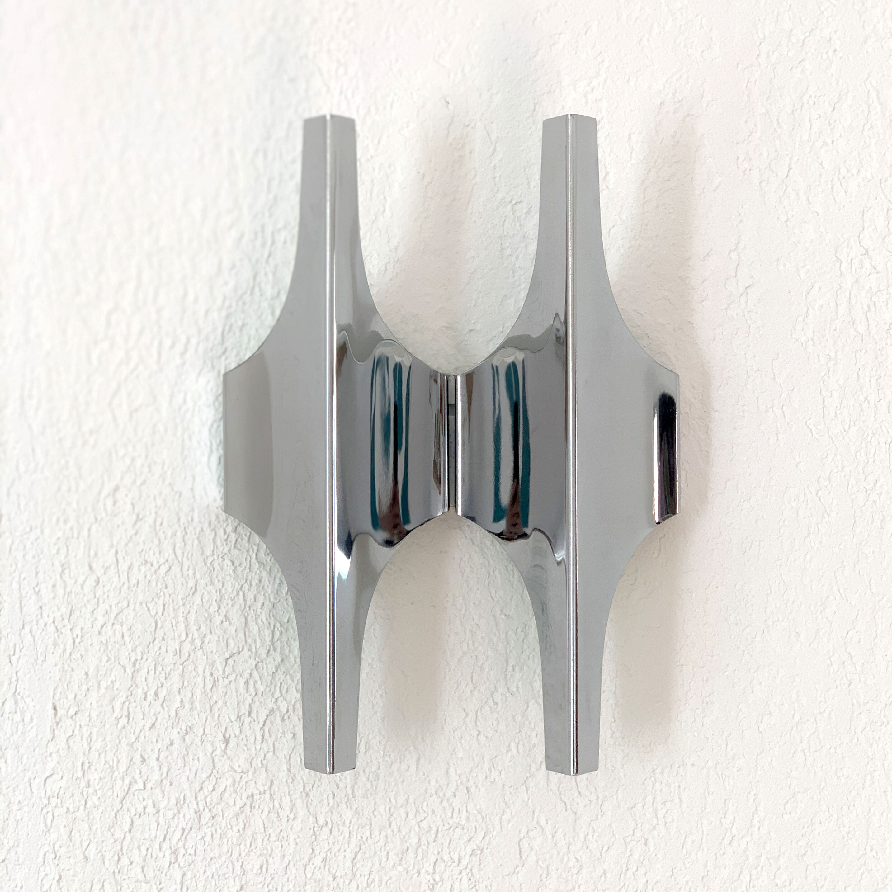 Pair of double wall lamps by Wihelm Braun Feldweg for Doria Leuchten, 1970