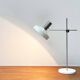Mid-Century Modern German Minimalist White and Chrome Table Lamp from Kaiser Leuchten, 1960s