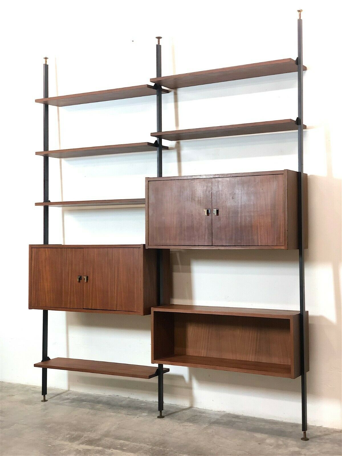 Meuble de rangement modulaire et bibliothèque Italie, années 60