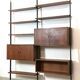 Meuble de rangement modulaire et bibliothèque Italie, années 60