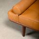 Hans J. Wegner GE19 Daybed in Teak and Camel Leather for Getama Denmark
