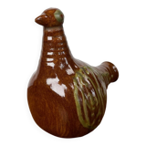 Bird-shaped pottery bottle from a modern Danish workshop, mid-century, 1960s.