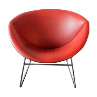 Chaise de salon Cocco de Rudolf Wolf pour Rohé, Pays-Bas des années 1950/1960