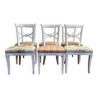 Suite of 6 Empire style chairs - Consulate