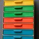 12-drawer vintage office locker