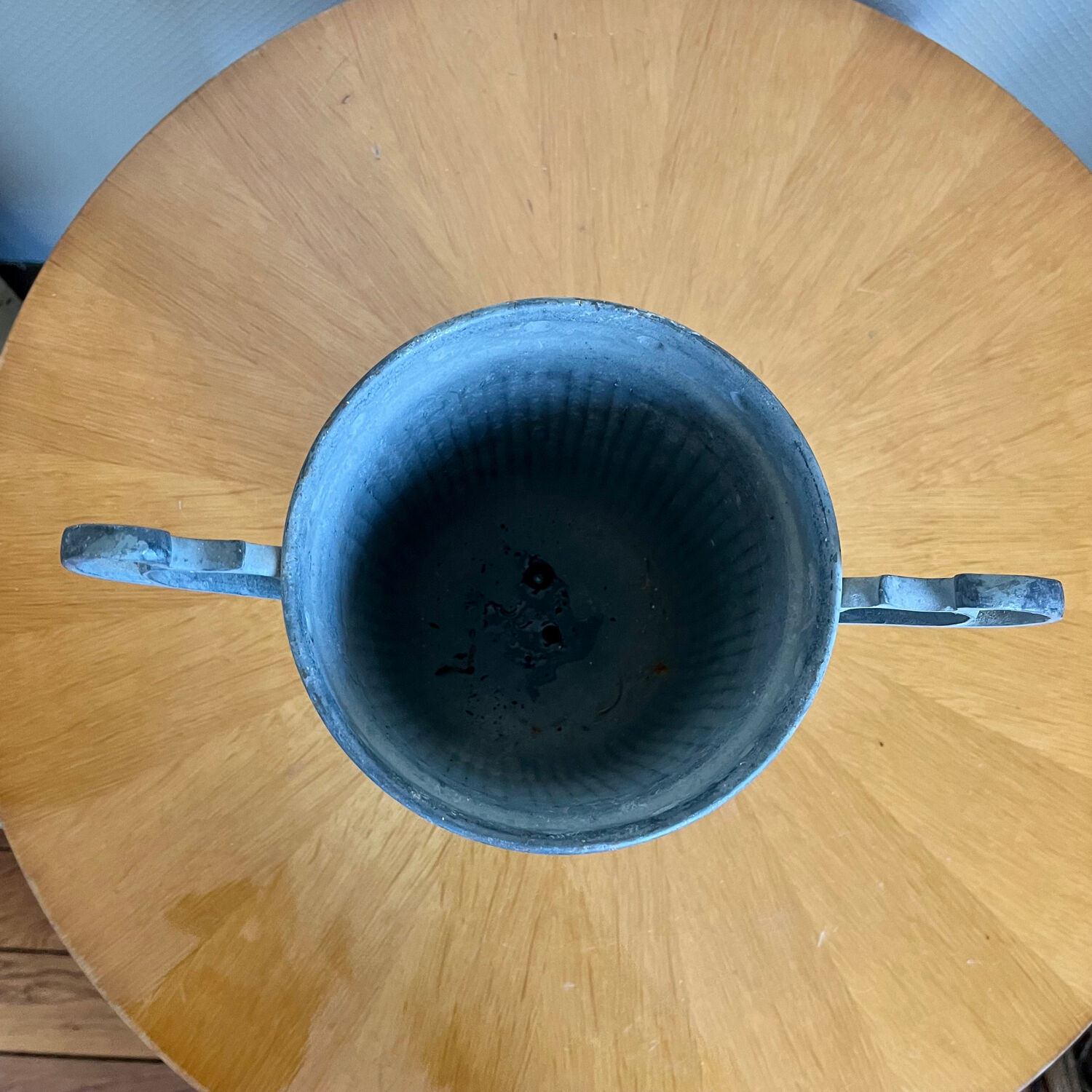 Medici vase in ancient patinated iron