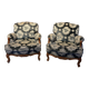 Paire de fauteuils bergère style Louis XV